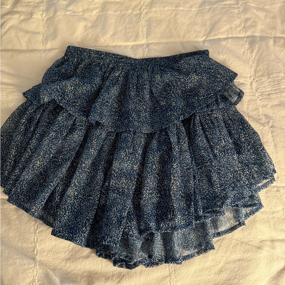 Blue Floral Women's Skirt
